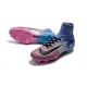 Chaussures de Foot Nike Mercurial Superfly V FG Bleu Rose Noir