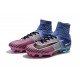 Chaussures de Foot Nike Mercurial Superfly V FG Bleu Rose Noir