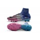 Chaussures de Foot Nike Mercurial Superfly V FG Bleu Rose Noir