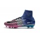 Chaussures de Foot Nike Mercurial Superfly V FG Bleu Rose Noir