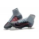 2017 Nouveau Chaussures de Football Mercurial Superfly V FG Gris Rose Noir