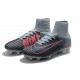 2017 Nouveau Chaussures de Football Mercurial Superfly V FG Gris Rose Noir