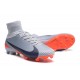 Chaussures de Foot Nike Mercurial Superfly V FG Gris Noir Orange