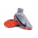 Chaussures de Foot Nike Mercurial Superfly V FG Gris Noir Orange