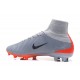 Chaussures de Foot Nike Mercurial Superfly V FG Gris Noir Orange