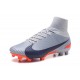 Chaussures de Foot Nike Mercurial Superfly V FG Gris Noir Orange