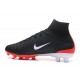 2017 Nouveau Chaussures de Football Mercurial Superfly V FG Noir Blanc Rouge