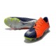 Chaussures de Football pour Hommes Nike Hypervenom Phantom III FG Orange Bleu Argent