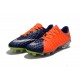 Chaussures de Football pour Hommes Nike Hypervenom Phantom III FG Orange Bleu Argent