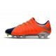 Chaussures de Football pour Hommes Nike Hypervenom Phantom III FG Orange Bleu Argent