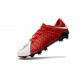 Chaussures de Football pour Hommes Nike Hypervenom Phantom III FG Rouge Blanc Noir