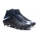 Nouvelles Crampons Foot - Chaussure Hypervenom Phantom III ACC DF FG Bleu Noir Blanc