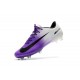 Nouvelles Nike Mercurial Vapor 11 FG Crampons de Football pour Hommes Blanc Violet Noir