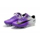 Nouvelles Nike Mercurial Vapor 11 FG Crampons de Football pour Hommes Blanc Violet Noir