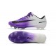 Nouvelles Nike Mercurial Vapor 11 FG Crampons de Football pour Hommes Blanc Violet Noir