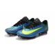 Nike Mercurial Vapor XI FG Chaussures De Foot 2017 Bleu Volt Rose