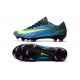 Nike Mercurial Vapor XI FG Chaussures De Foot 2017 Bleu Volt Rose