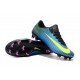 Nike Mercurial Vapor XI FG Chaussures De Foot 2017 Bleu Volt Rose