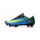 Nike Mercurial Vapor XI FG Chaussures De Foot 2017 Bleu Volt Rose