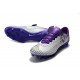 Nouvelles Nike Mercurial Vapor 11 FG Crampons de Football pour Hommes Real Madrid Violet Blanc