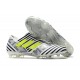 Nouveau Crampons - Chaussures adidas Nemeziz 17+ 360 Agility FG Blanc Jaune Noir