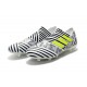Nouveau Crampons - Chaussures adidas Nemeziz 17+ 360 Agility FG Blanc Jaune Noir