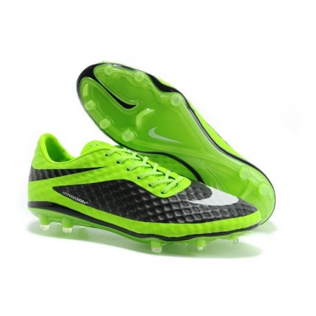 2014/2015 Nike Hypervenom Phantom FG Homme Vert Noir Blanc