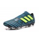 Nouveau Crampons - Chaussures adidas Nemeziz 17+ 360 Agility FG Legend Ink Jaune Bleu