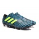 Nouveau Crampons - Chaussures adidas Nemeziz 17+ 360 Agility FG Legend Ink Jaune Bleu