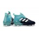 Chaussure Adidas Ace 17+ Purecontrol FG Crampons Foot Pas Cher Energy Aqua Blanc Legend Ink