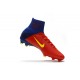 2017 Nouveau Chaussures de Football Mercurial Superfly V FG Barcelona FC Bleu Rouge Jaune