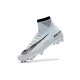 Chaussures de Foot Nike Mercurial Superfly V FG CR7 Blanc Teinte Bleu