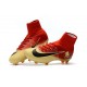 Chaussures de Foot Nike Mercurial Superfly V FG Rouge Jaune Noir