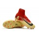 Chaussures de Foot Nike Mercurial Superfly V FG Rouge Jaune Noir