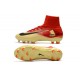 Chaussures de Foot Nike Mercurial Superfly V FG Rouge Jaune Noir