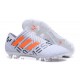 Nouveau Crampons - Chaussures adidas Nemeziz 17+ 360 Agility FG Blanc Orange Gris