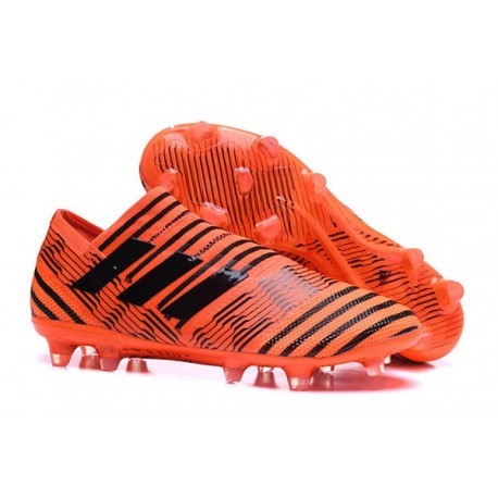 Nouveau Crampons - Chaussures adidas Nemeziz 17+ 360 Agility FG Orange Noir