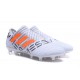 Nouveau Crampons - Chaussures adidas Nemeziz 17+ 360 Agility FG Blanc Orange Gris