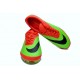 Pas Cher Crampons Nike Hypervenom Phantom FG Rouge Vert Noir