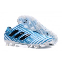 Nouveau Crampons - Chaussures adidas Nemeziz 17+ 360 Agility FG Blanc Legend Ink Bleu