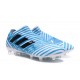 Nouveau Crampons - Chaussures adidas Nemeziz 17+ 360 Agility FG Blanc Legend Ink Bleu