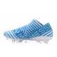 Nouveau Crampons - Chaussures adidas Nemeziz 17+ 360 Agility FG Blanc Legend Ink Bleu