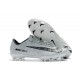Nike Mercurial Vapor XI FG Chaussures De Foot 2017 CR7 Gris Noir Blanc