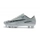 Nike Mercurial Vapor XI FG Chaussures De Foot 2017 CR7 Gris Noir Blanc