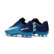 Nouvelles Nike Mercurial Vapor 11 FG Crampons de Football pour Hommes Bleu Blanc