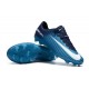 Nouvelles Nike Mercurial Vapor 11 FG Crampons de Football pour Hommes Bleu Blanc