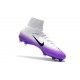 2017 Nouveau Chaussures de Football Mercurial Superfly V FG Noir Blanc Violet