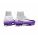 2017 Nouveau Chaussures de Football Mercurial Superfly V FG Noir Blanc Violet