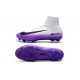 2017 Nouveau Chaussures de Football Mercurial Superfly V FG Noir Blanc Violet