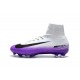 2017 Nouveau Chaussures de Football Mercurial Superfly V FG Noir Blanc Violet